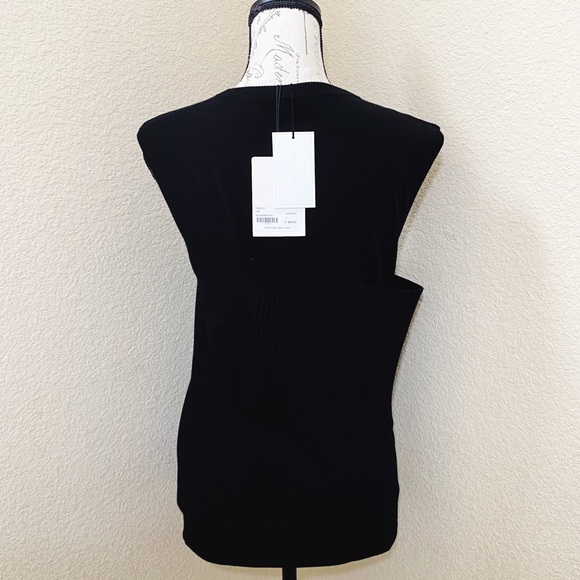 J.W. Anderson Black Banded Sleeveless Knit Tank M - Picture 5 of 10